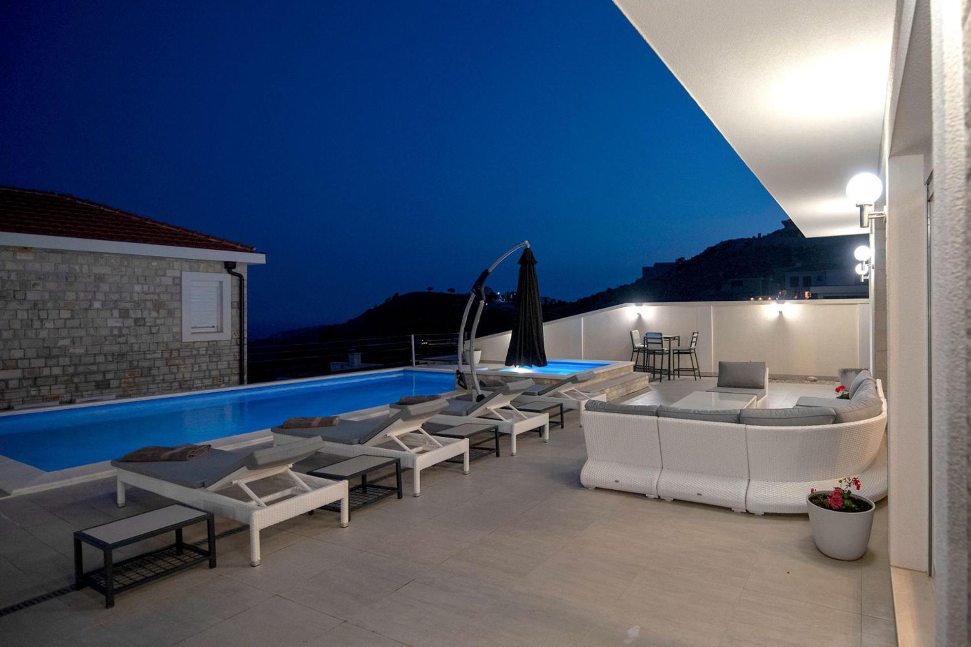Luxury Villa Miriam With Private Pool And Jet Pool Near Dubrovnik Ivanica Exterior photo
